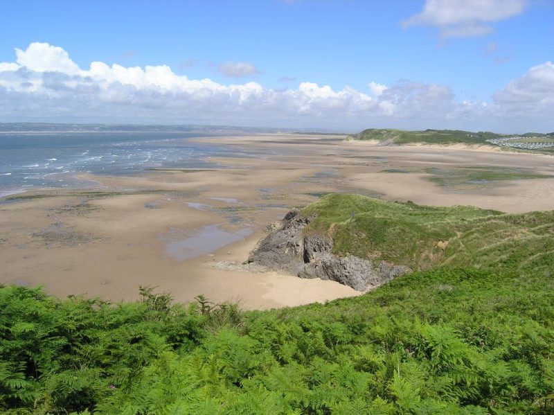 Broughton Bay dunes and beach, north Gower