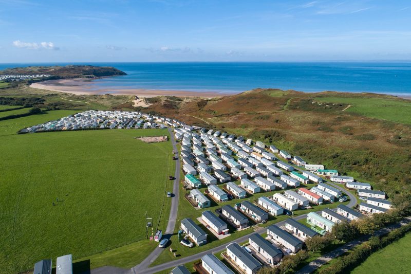 Aerial view of Whiteford Bay